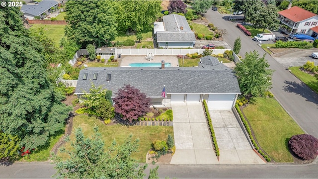 11675 SW Lynn St, Portland, OR 97223 - aerial view of property and surrounding area with a pool