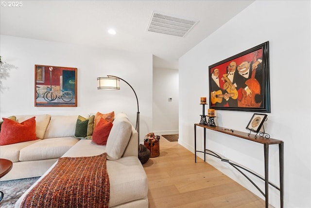 525 SE Marion St # 2, Portland, OR 97202 - living area with light wood-style flooring, recessed lighting, and baseboards