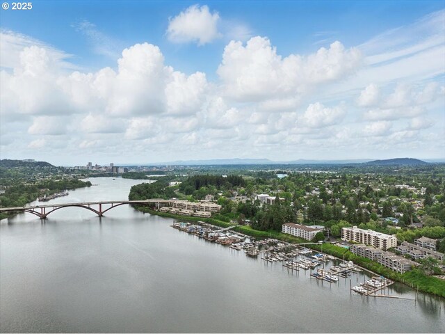 525 SE Marion St # 2, Portland, OR 97202 - drone / aerial view of a notable bridge and a large body of water