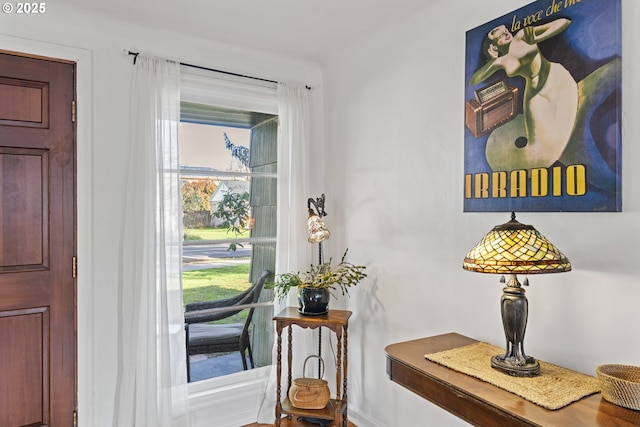 1538 Grove St, Eugene, OR 97404 - doorway to outside featuring plenty of natural light and baseboards