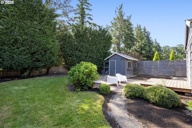 4770 SW Beech Dr, Beaverton, OR 97005 - view of yard featuring a wooden deck