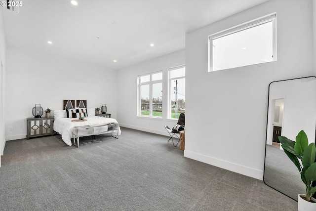 bedroom with carpet