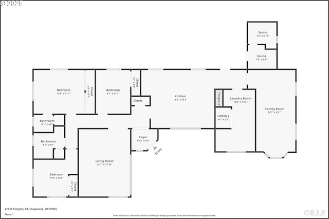 27539 Kingsley Rd, Scappoose, OR 97056 - room layout