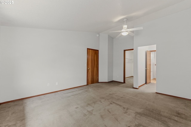 4720 NE 124th Ct, Vancouver, WA 98682 - unfurnished room featuring ceiling fan, carpet floors, and high vaulted ceiling