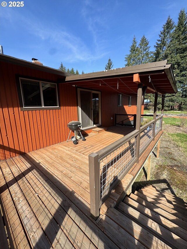 15400 SE Barlow Ct, Damascus, OR 97089 - wooden terrace featuring grilling area