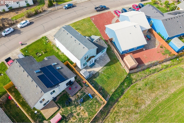 aerial view featuring a residential view