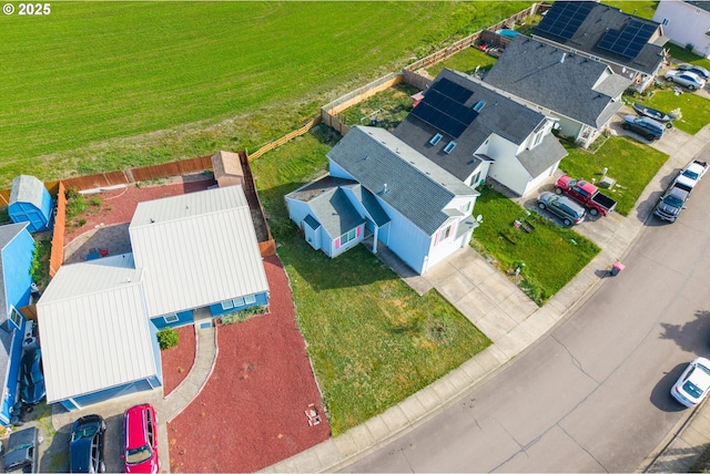 birds eye view of property featuring a residential view