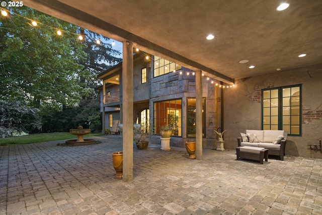 1500 SE Waverly Dr, Milwaukie, OR 97222 - view of patio featuring an outdoor living space