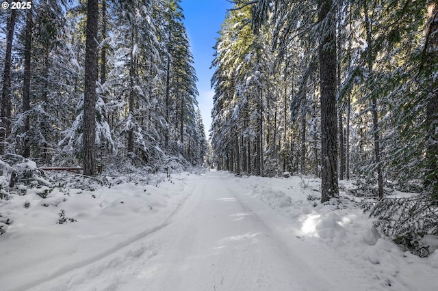 view of road