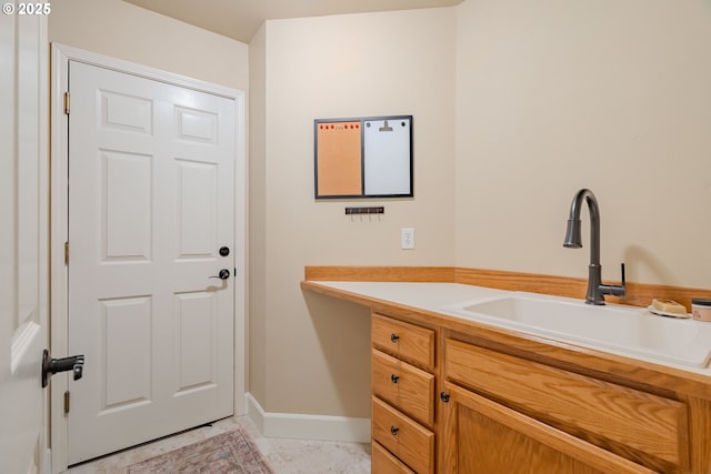 bathroom with vanity