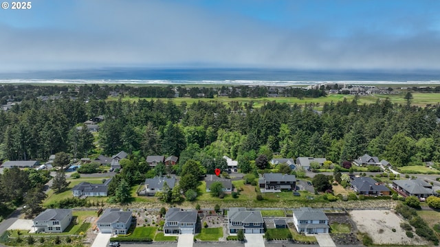 657 Summit Ave, Gearhart, OR 97138 - aerial overview of property's location with nearby suburban area and a large body of water