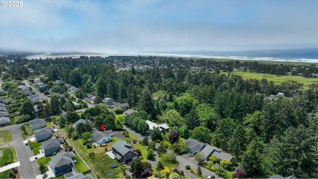 657 Summit Ave, Gearhart, OR 97138 - aerial overview of property's location with nearby suburban area and a large body of water
