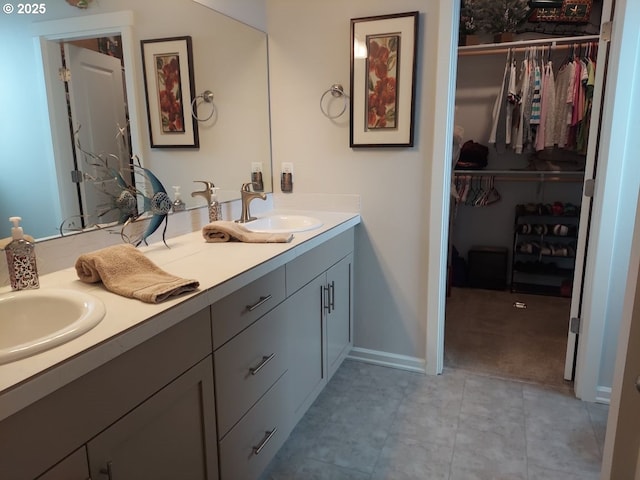 16610 Pine Creek Dr, La Pine, OR 97739 - full bathroom featuring double vanity and a spacious closet