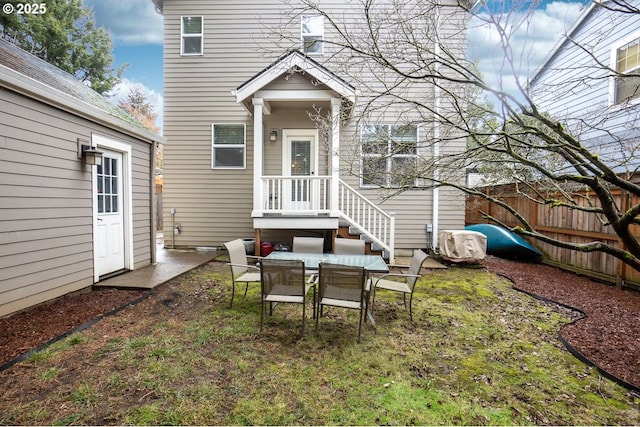 view of rear view of property