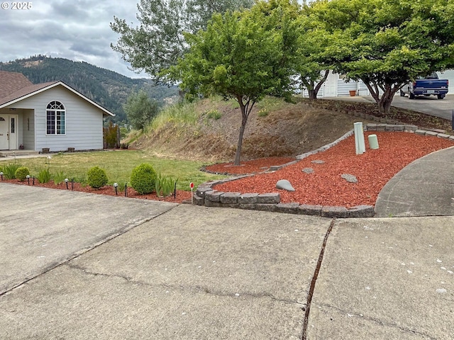 142 NE Stevenson Ct, Myrtle Creek, OR 97457 - view of property exterior featuring a mountain view and a lawn