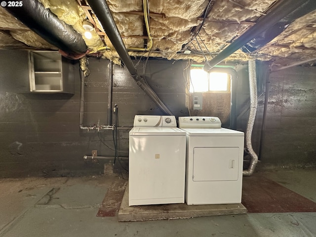 laundry area with separate washer and dryer