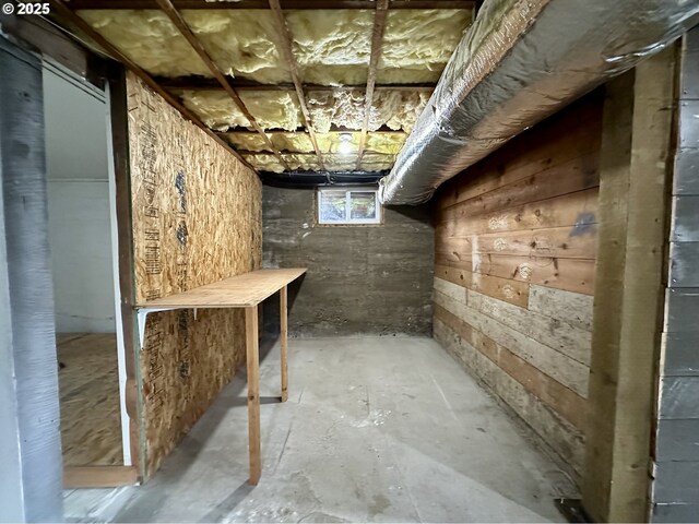 view of basement