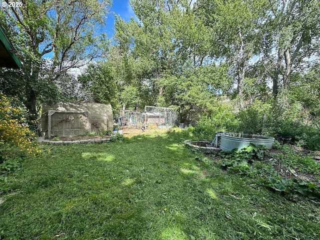 440 N Mountain Blvd, Mount Vernon, OR 97865 - view of grassy yard with a garden