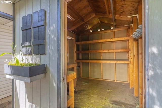 view of storage room