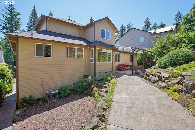 1145 NW 22nd Ave, Camas, WA 98607 - rear view of property with a patio area and central air condition unit