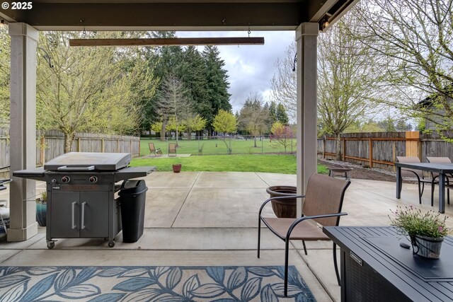 4219 NE 157th Ct, Vancouver, WA 98682 - view of patio / terrace featuring area for grilling and a fenced backyard