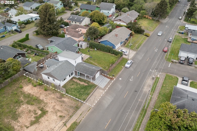 aerial perspective of suburban area