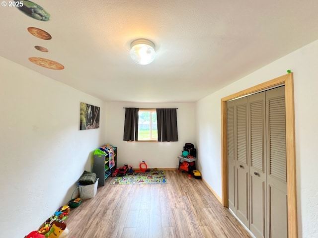 38434 Mckenzie Hwy, Springfield, OR 97478 - rec room with light wood-style flooring and baseboards