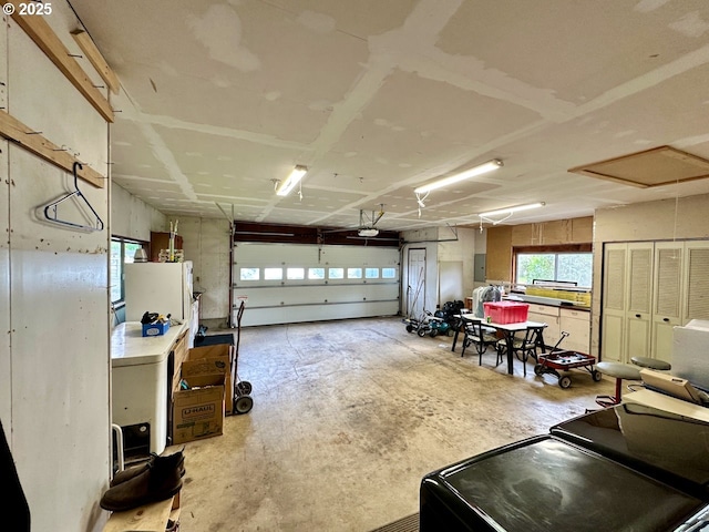 38434 Mckenzie Hwy, Springfield, OR 97478 - garage with a garage door opener and electric panel