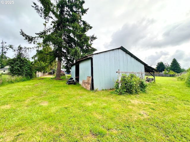 38434 Mckenzie Hwy, Springfield, OR 97478 - view of green lawn with a pole building and an outbuilding