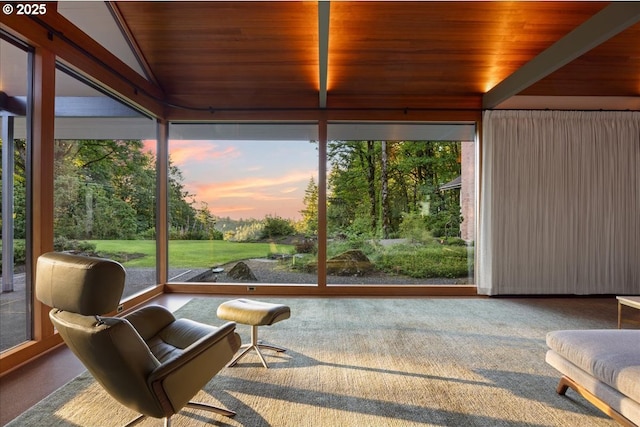 321 NW Hilltop Dr, Portland, OR 97210 - sunroom / solarium featuring vaulted ceiling