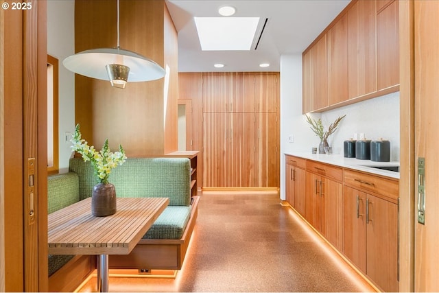 321 NW Hilltop Dr, Portland, OR 97210 - dining area with a skylight and recessed lighting