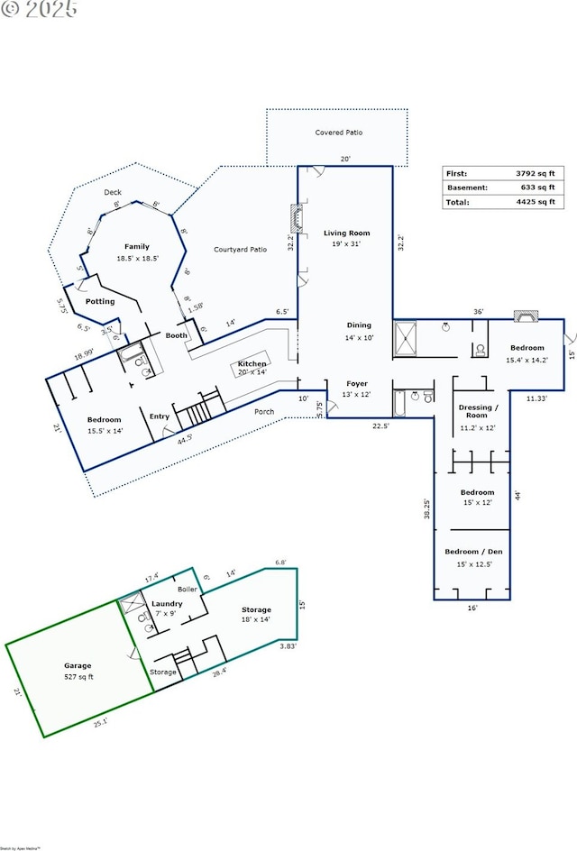321 NW Hilltop Dr, Portland, OR 97210 - floor plan / room layout