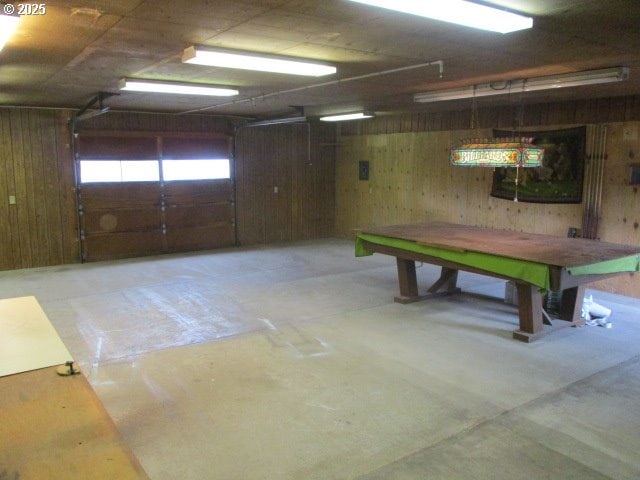 1210 Alder St, Elgin, OR 97827 - garage with wooden walls
