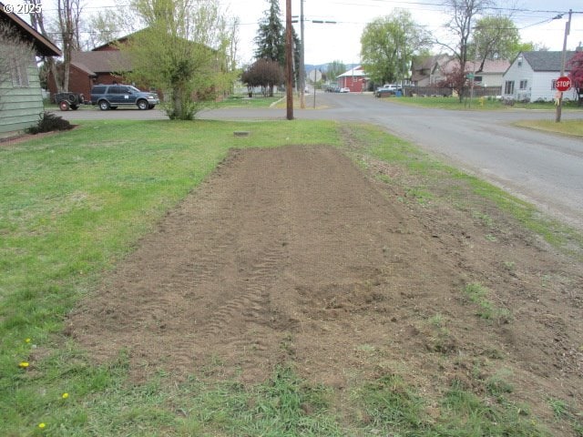 1210 Alder St, Elgin, OR 97827 - view of street featuring traffic signs and a residential view