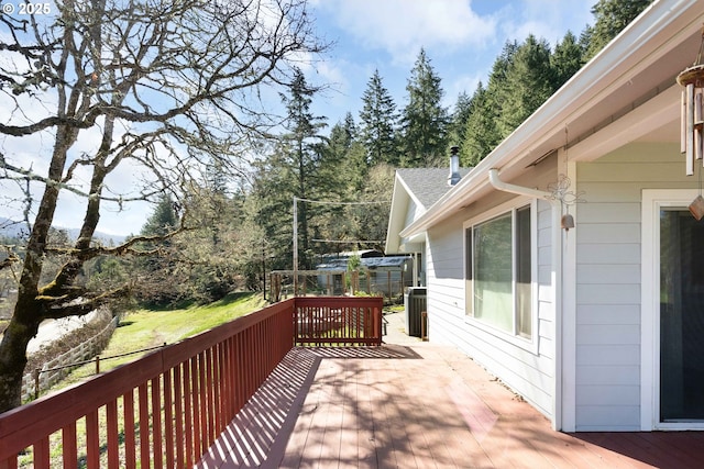 view of wooden terrace