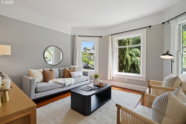 1905 N Sumner St, Portland, OR 97217 - living room with wood finished floors and baseboards