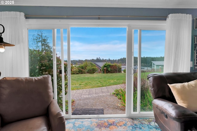 doorway to outside with a wealth of natural light