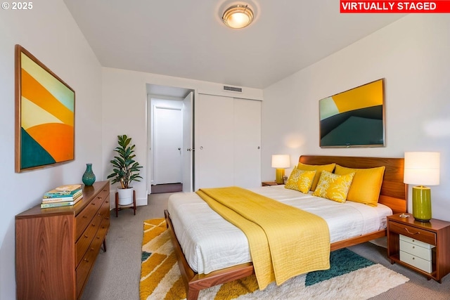 255 SW Harrison St Unit 3C, Portland, OR 97201 - bedroom with carpet flooring and a closet