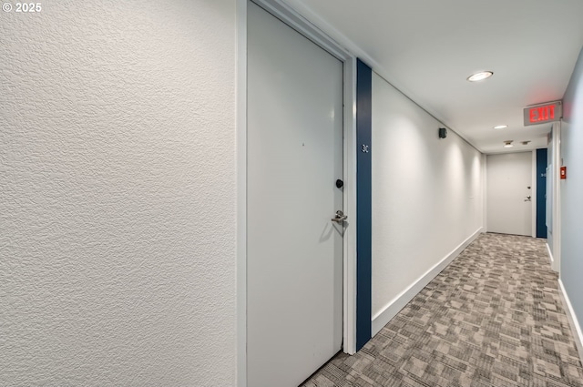 255 SW Harrison St Unit 3C, Portland, OR 97201 - hallway featuring recessed lighting and baseboards