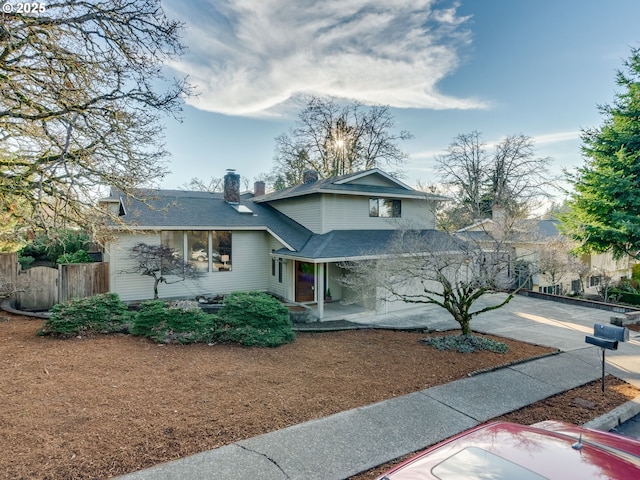 view of front of house