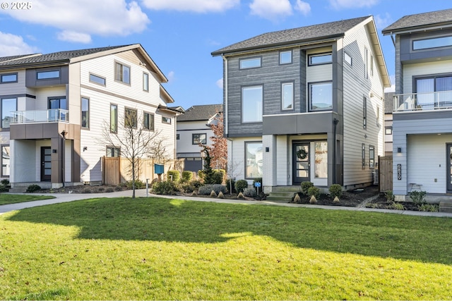 multi unit property with a front yard