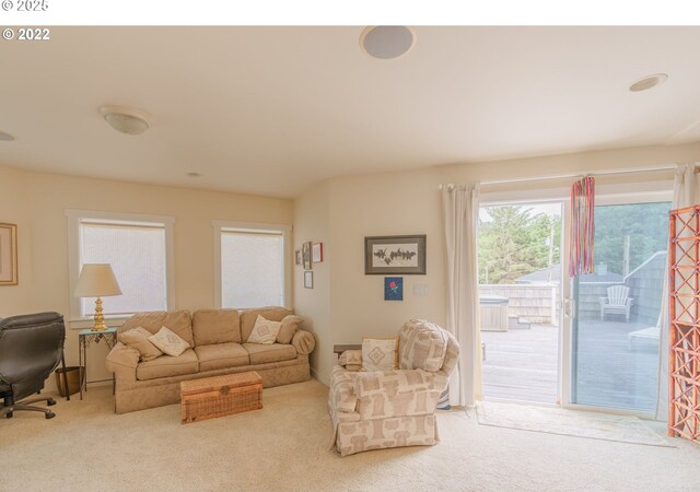 recreation room featuring carpet flooring