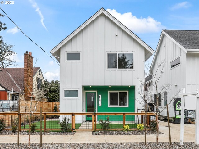 view of rear view of property