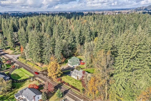 aerial view with a view of trees