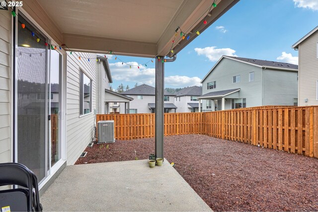 view of patio / terrace featuring central air condition unit