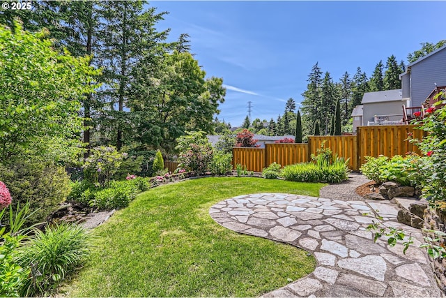 9288 SW Diamond View Way, Beaverton, OR 97007 - view of yard with a patio