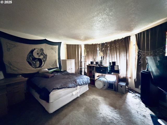 818 NW 359th St, La Center, WA 98629 - bedroom featuring a textured ceiling and unfinished concrete floors