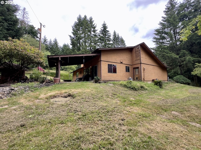 818 NW 359th St, La Center, WA 98629 - view of home's exterior with a yard