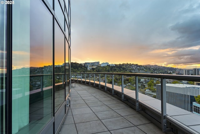 3601 S River Pkwy Unit 3101, Portland, OR 97239 - view of balcony at dusk