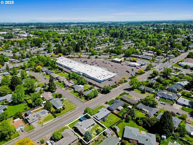 2110 NW Kings Blvd, Corvallis, OR 97330 - aerial view of residential area with property parcel outlined